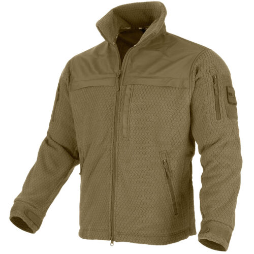 Mil-Tec Elite Fleece Hextac Jacket Mens Airsoft Trekking Work Patrol Dark Coyote - Bild 1 von 8