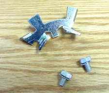 1957 CHEVY STEERING COLUMN SHIFT LEVER DETENT BRACKET PG  ** USA MADE **