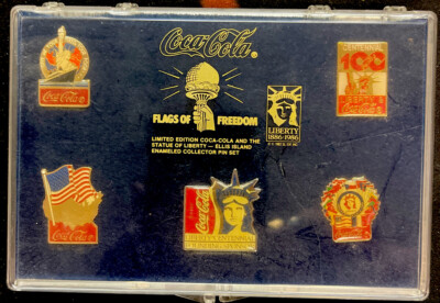 1886 - 1986 Coca-Cola Flags of Freedom Statue of Liberty Ellis