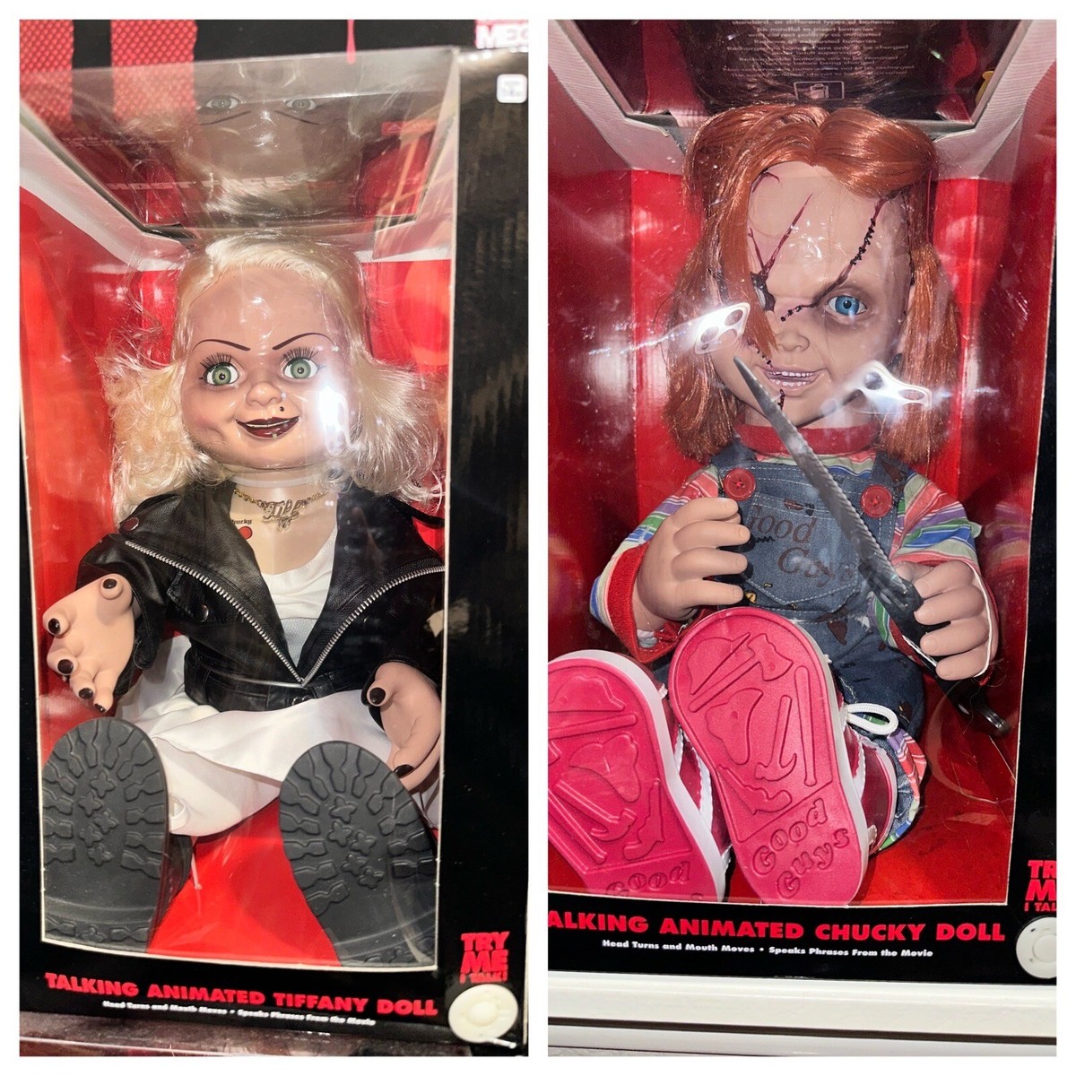 BRIDE OF CHUCKY チャッキー ホラー ドール 箱ダメージあり BRIDE OF CHUCKY TALKING ANIMATED CHUCKY And Tiffany Doll | eBay