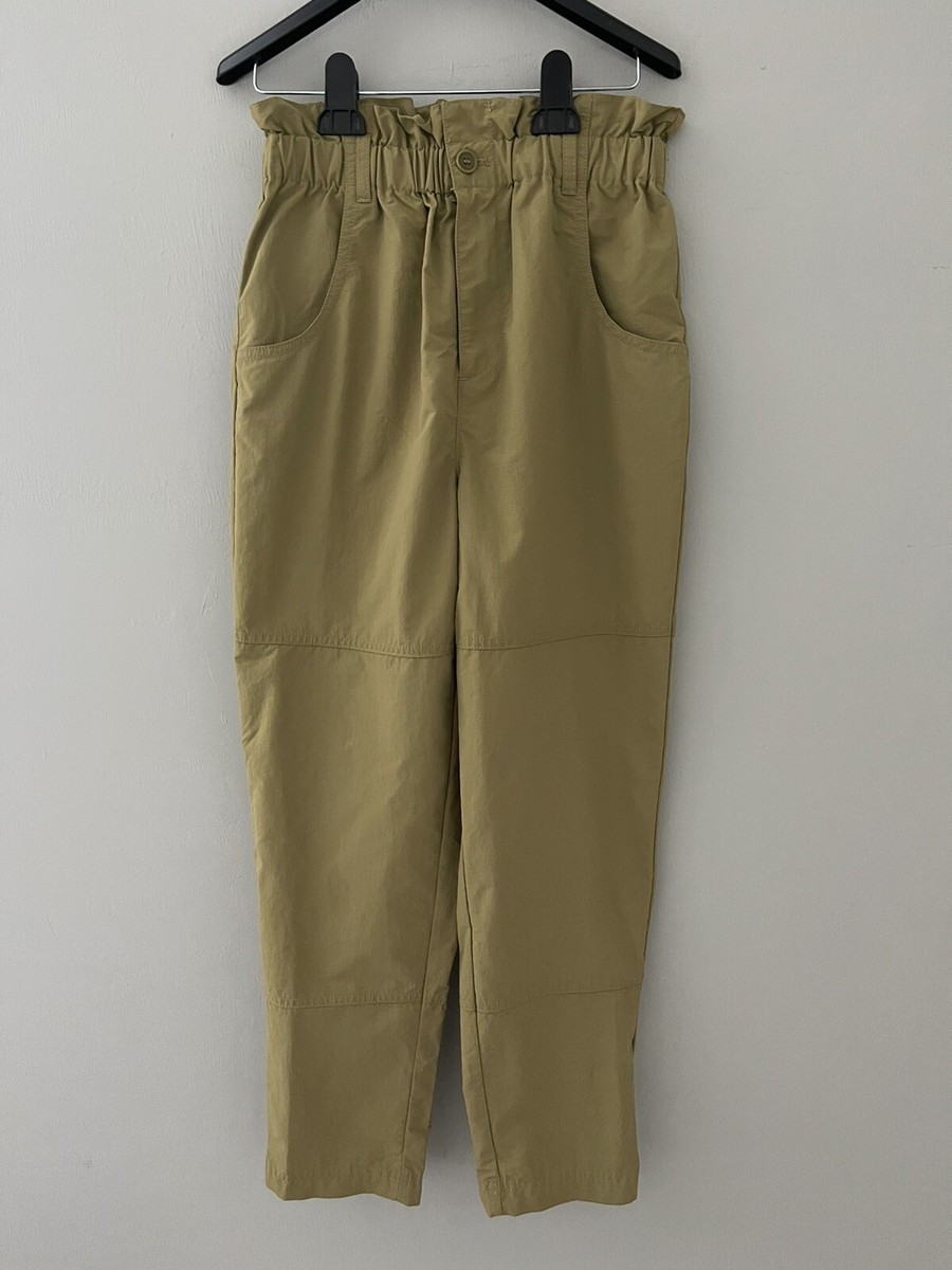 Madewell Poplin Smocked Huston Pull On Pants Women's XS High Rise