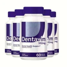 5-Pack Dentavim Advanced Dental Support for Healthy Teeth & Gums - 300 Capsules