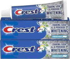 Crest Plus Baking Soda Peroxide Whitening Toothpaste 5.7oz each Three Pack