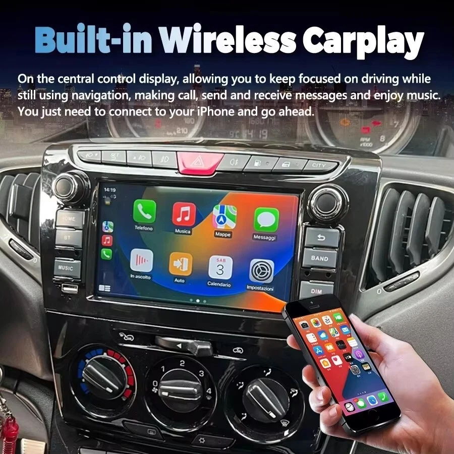 AUTORADIO ANDROID LANCIA YPSILON 2012-2020 STEREO AUTO TOUCH 7" WIFI NAVIGATORE - Immagine 2 di 4