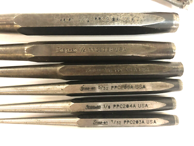 Snap-On Tools PPCS60BK 6 Piece Starter Pin Punch Set | eBay