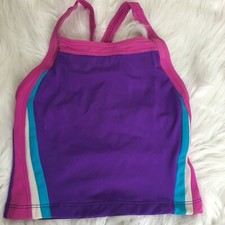 Speedo Purple Bright Swim Top Girls Kids Size 10