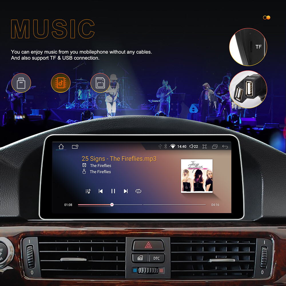 BMW E90 E91 E60 E61 CarPlay 12.3'' Car Stereo Car Radio GPS Sat DAB+ 4G