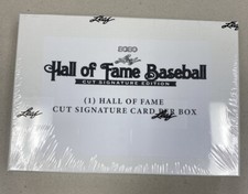 2020 Leaf HOF Baseball Cut Signature Edition Factory Sealed Box