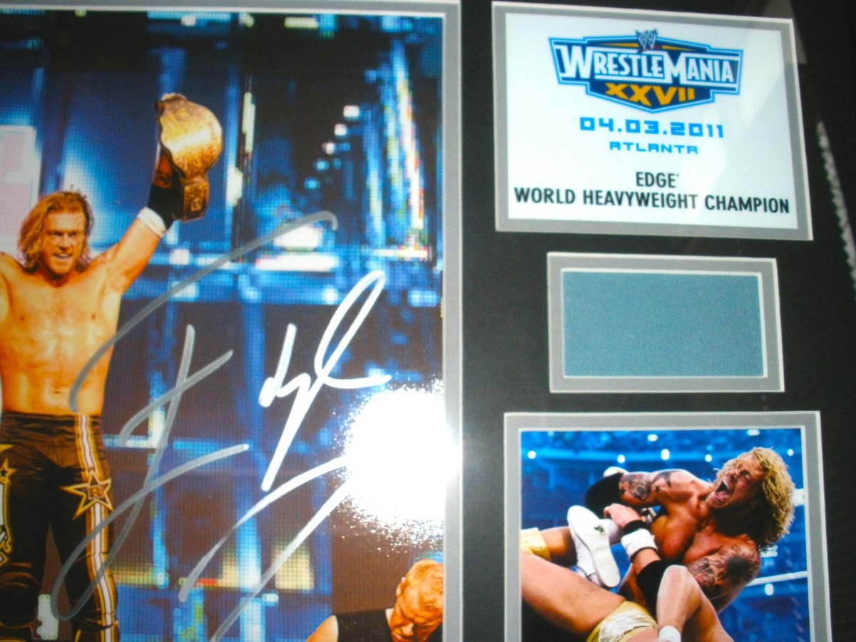 WWE WRESTLEMANIA23 サイン入り記念プレート WWF WRESTLEMANIA VI ORIG EVENT POSTER SIGNED AUTOGRAPH VINCE