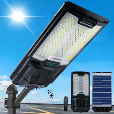 2000W 9900000000LM Extra Large Solar Street Light Parking Lot Road Outdoor Lamp
