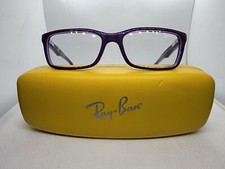 RAY-BAN Jr. RB1534 3589 Purple Violet Kids Eyeglasses Frame w/ Case 46-14-125