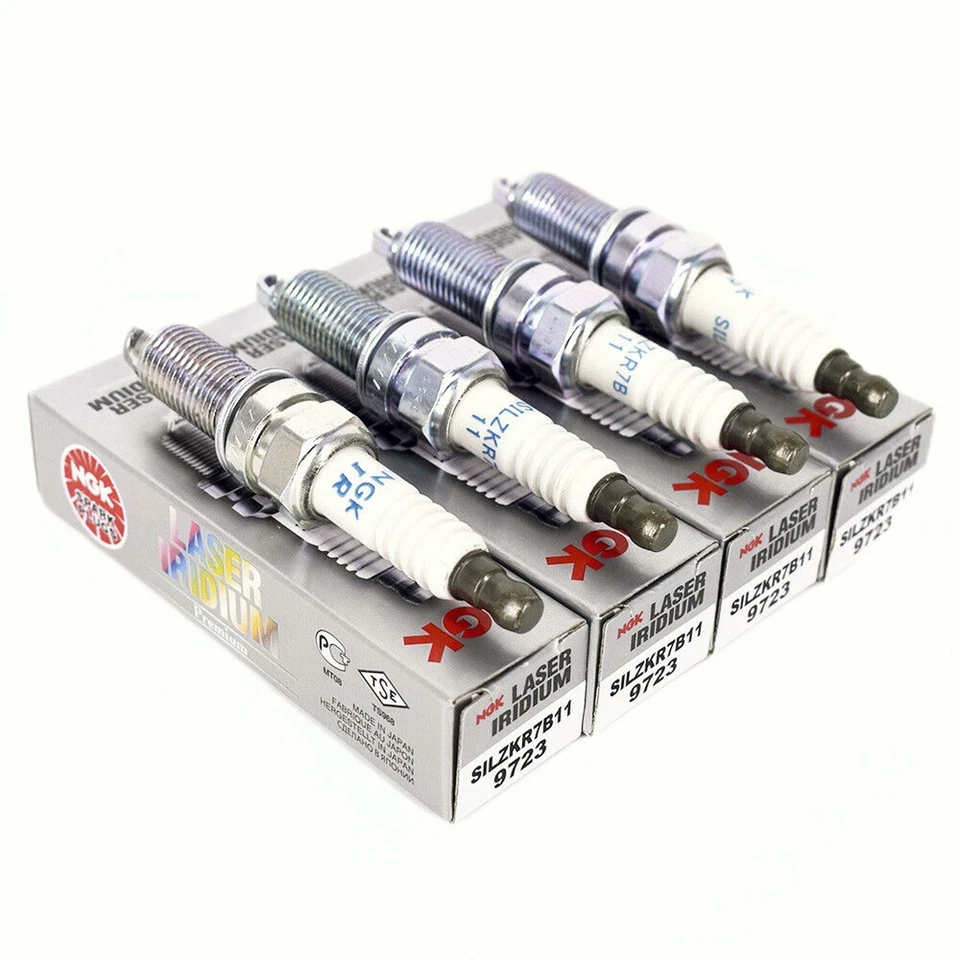 4Pcs NGK Laser Iridium Spark Plugs Fit Hyundai Elantra Santa KIA SILZKR7B11 9723 - Image 2 of 4
