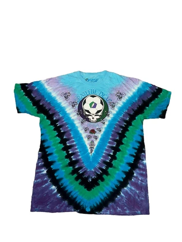 Vtg Grateful Dead Liquid Blue T Olympic Velodrome Single Stitch Tshirt Mens XXL