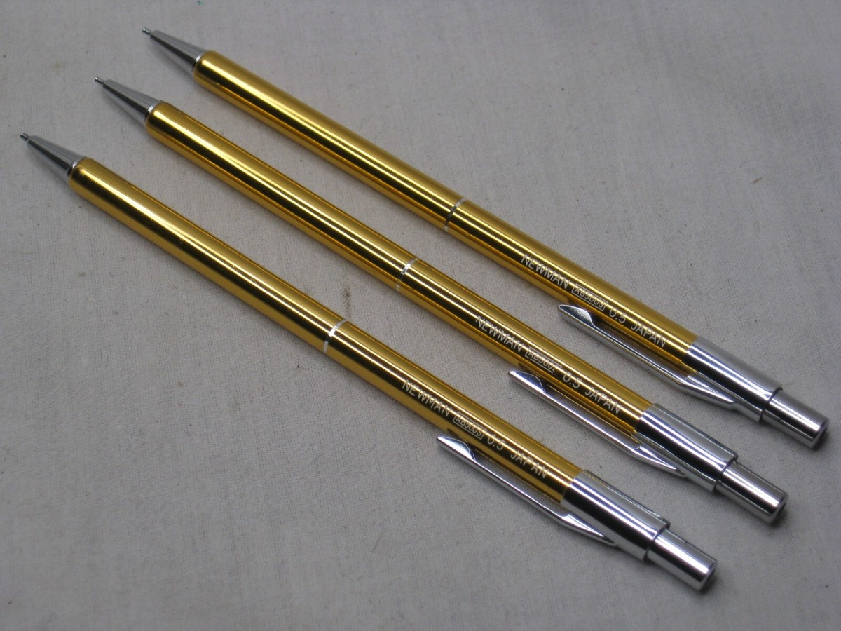 1 rare NEWMAN AB500S 0.5 Japan mechanical pencil pen metal body