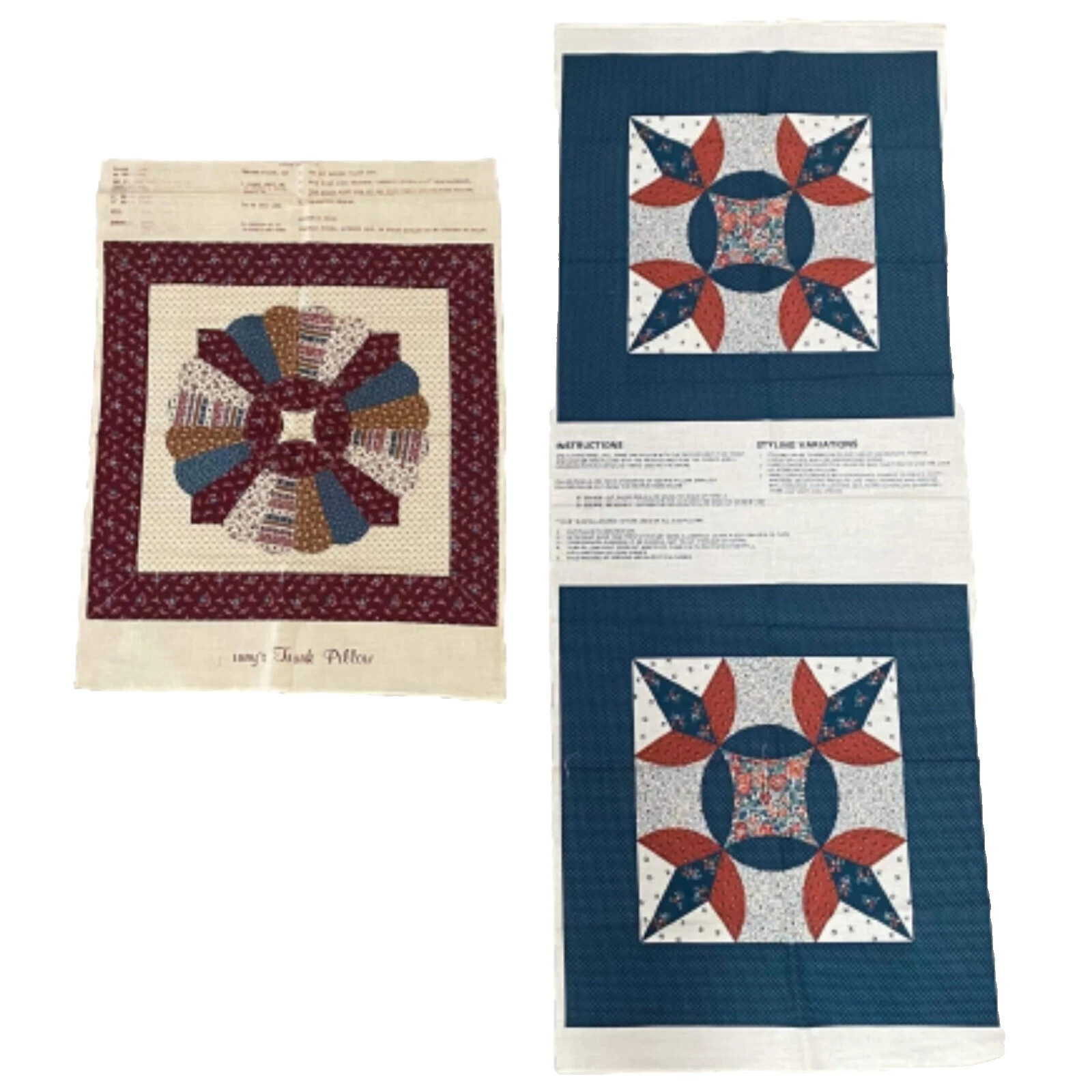 Cotton Antique/Vintage Craft Fabric Panels