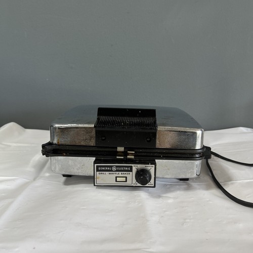 Vintage GE General Electric Grill Iron Waffle Maker Baker Model A2G48T