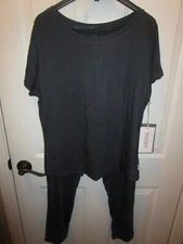 BOODY GOODNIGHT  SLEEP TEE + ANKLE SLEEP PANTS PJ IN STORM GRAY  NEW