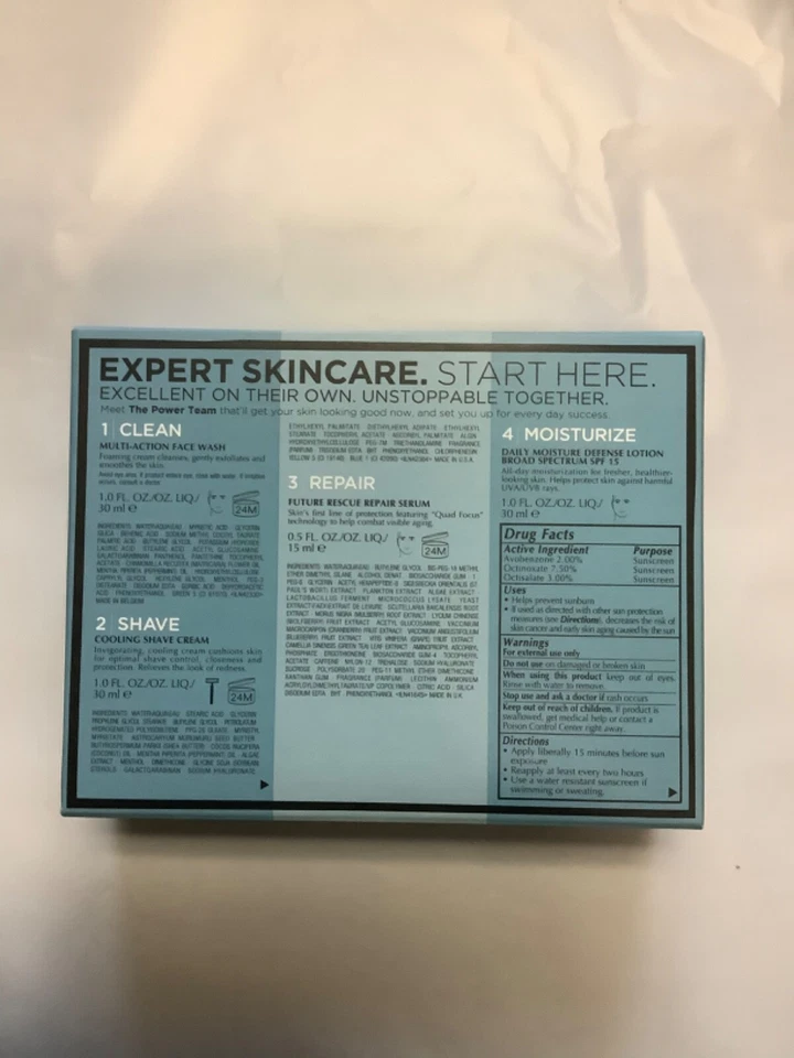 LAB SERIES EXPERT SKINCARE 4 PC SET clean shave treat future rescue serum - Image 2 of 2