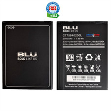 BLU BLU C5 C010Q Original OEM Battery C775840200L 2000mAh 3.8V