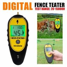 Farm Electric Fence Voltage Tester 200-15000V Current Testing Fault Finder Tool