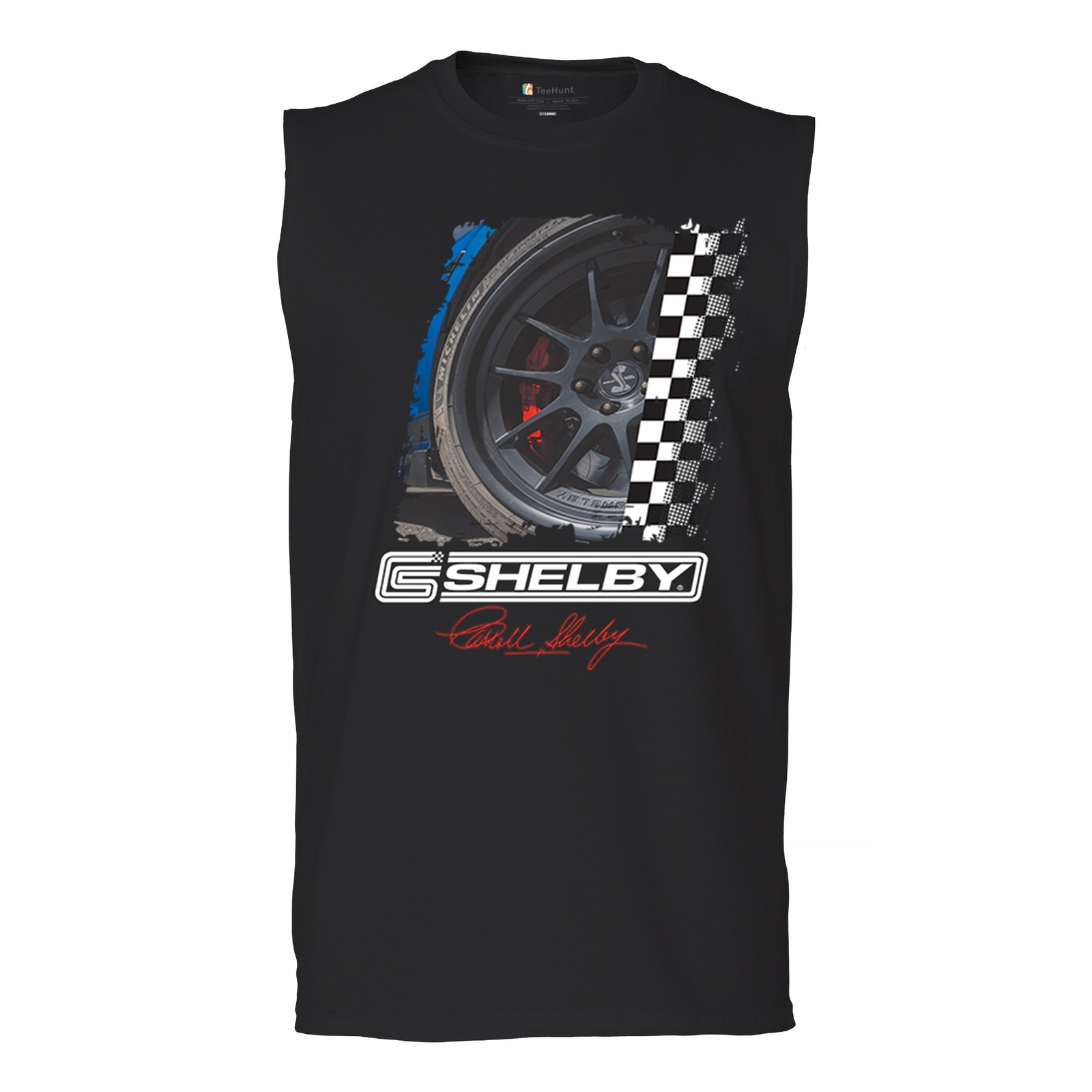 ALTRA Shelby Wheel Muscle Shirt Racing Mustang Cobra GT500 GT Powered by Ford Uomo