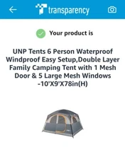 UNP 6 Person Cabin Tent
