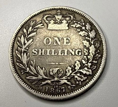 Photo of a 1867 Victoria Shilling from an eBay listing that sold on Jun 24, 2026