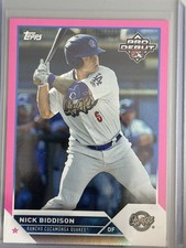 2023 Topps Pro Debut - Nick Biddison #PD-176 Fuchsia Foil /199 (RC)