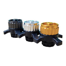 Robust Metal Adapter Converts Campingaz EasyClic to EN417 Threaded Valves