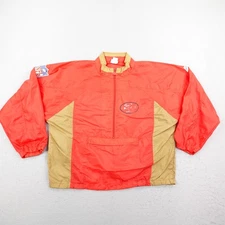 Vintage San Francisco 49ers Jacket XL Apex One Windbreaker Pullover NFL 90s