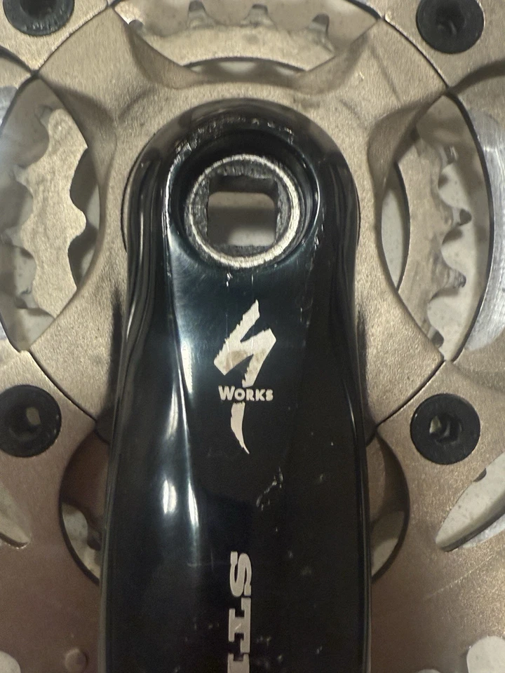 Specialized Strongarm II  44/32/22 175 CRANK SET Black 90s Vintage Mountain Bike - Image 4 of 4