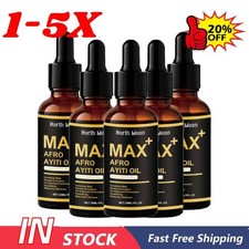 North Moon Max Afro Ayiti Oil, Natural Herbal Massage Oil for Male Enhancement