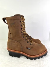 Red Wing 4420 Loggermax Work Boots Mens 8 D Waterproof Steel Toe 9” New