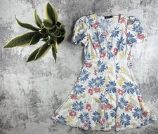 Polo Ralph Lauren Tulum Floral Linen Dress Button-Front Min Women’s Designer