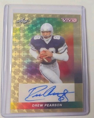 2024 LEAF VIVID GOLD SUPERFRACTOR 1/1 AUTO DREW PEARSON DALLAS COWBOYS HOF ICON