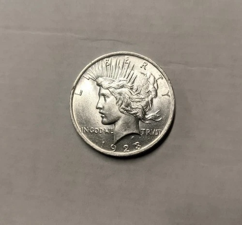 1923 Peace Dollar - High Grade Cartwheel Luster Uncirculated Silver Dollar
