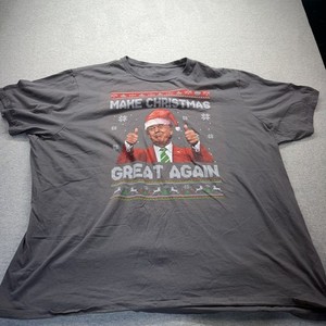 Trump Christmas Merry Again T-Shirt 4XL