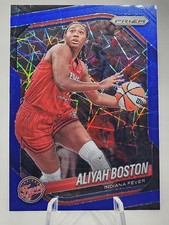 2025 Panini Prizm WNBA Aliyah Boston #75 Blue Velocity Prizm SP Indiana Fever
