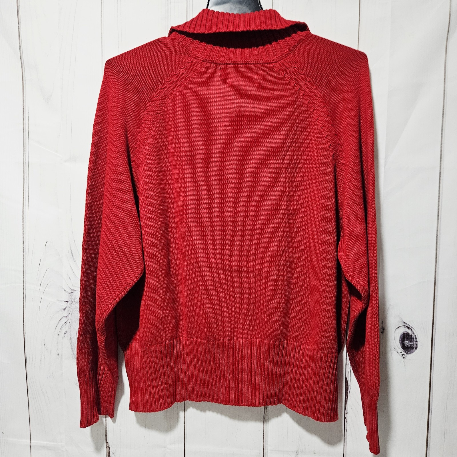 Tommy Hilfiger Woman Red 100% Cotton Full Zip Jumper / Jacket - Women's 3X thumbnail 2