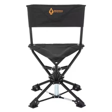 360° Swivel Hunting Blind & Fishing Chair – Compact Folding Stool Seat, Charcoal