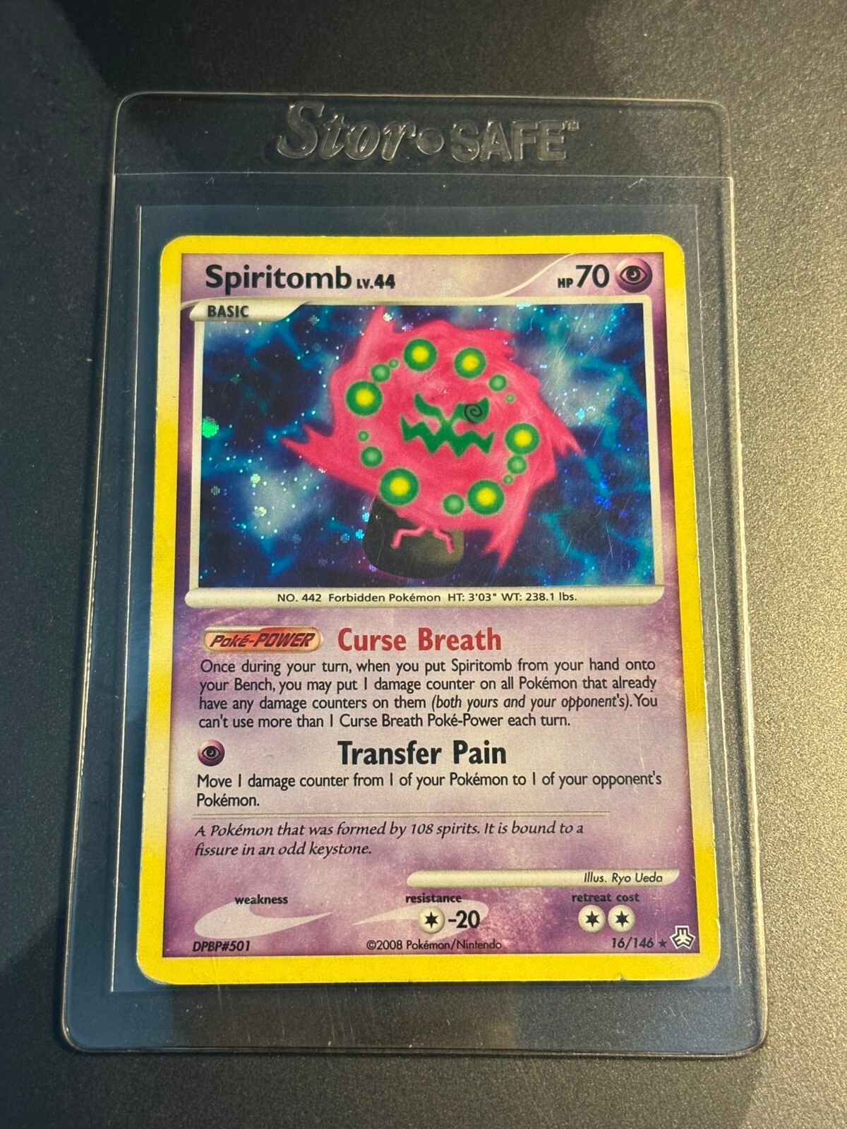 2008 Pokemon Spiritomb 16/146 Legends Awakened Holo Rare