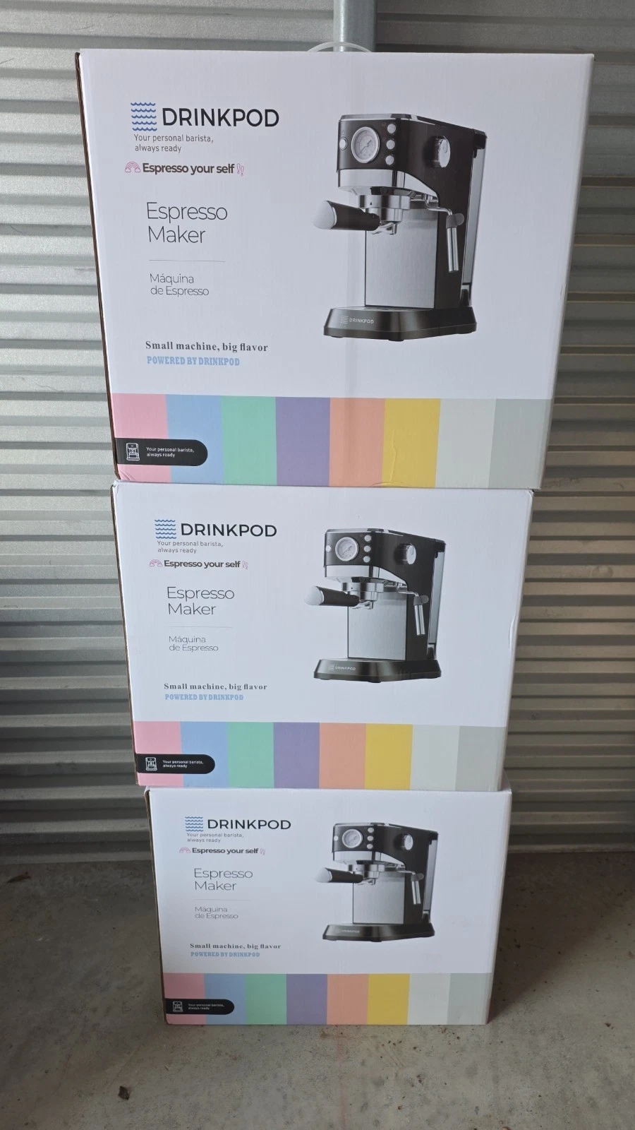 DRINKPOD 20 Bar Espresso Machine – Coffee & Espresso Maker Combo with Milk...