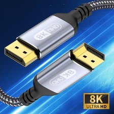 8K Displayport DP 1.4 Cable HDR 4K/144Hz Display Port Male to Male 1M 2M 3M 5M