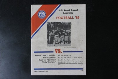 U.S. Coast Guard Academy Football '86 Jeff Hagen Program Sports