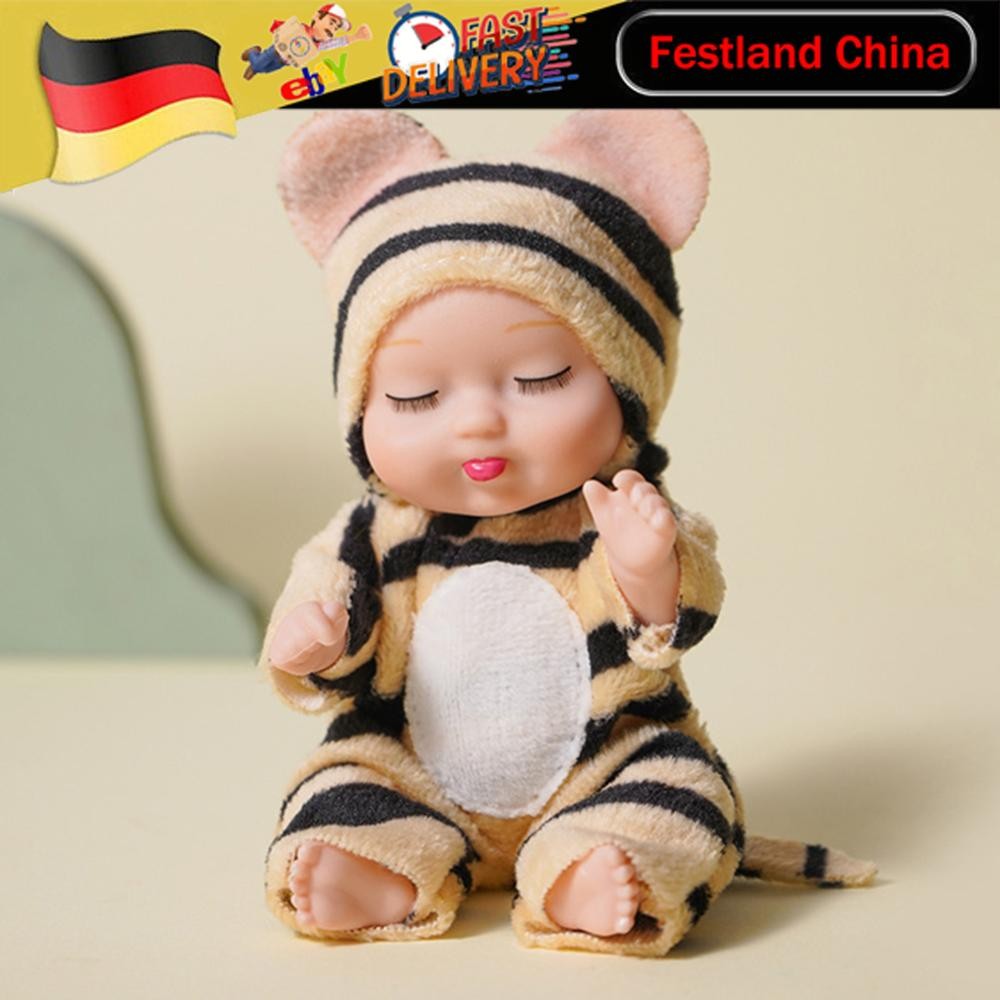 1 Stück 11 cm Mini-Reborn-Babypuppe, Simulation Wiedergeburtspuppen, Kinderspiel
