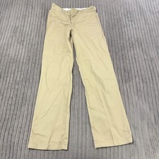 Dickies 874 Pants Mens 29x30 Beige Flat Front Chinos Basic Core Work Casual