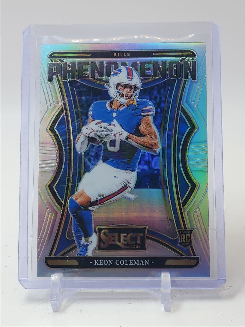 KEON COLEMAN 2024 SELECT PHENOMENON ROOKIE SILVER PRIZM BILLS RC Q1934