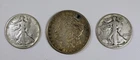 Lot $2 face 1921 Morgan Silver Dollar (2) Walking Liberty Half 90%  -Below Melt-