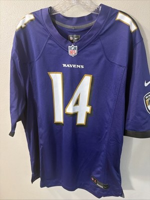Men's Nike Kyle Hamilton purple Baltimore Ravens player game jersey Size L