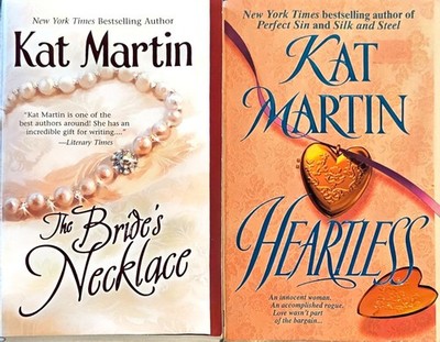 Kat Martin Heartless & The Brides Necklace Lot 2  Romance Books